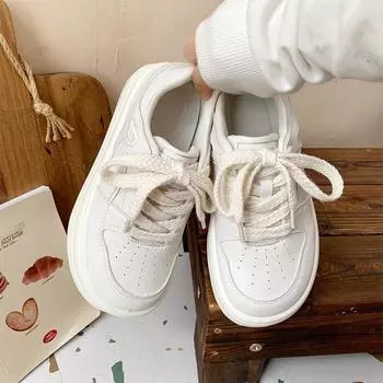 Кроссовки на толстой подошве, новые летние универсальные белые туфли, нишевые оригинальные одинаковые туфли-юбки для женщин 35 чёрный