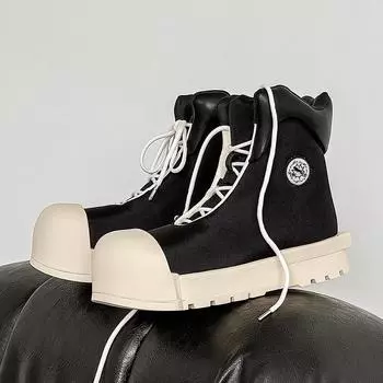 Кроссовки Niche Mickey Big Toe с высоким и низким верхом и толстой подошвой — универсальные для спорта и повседневной носки 44 Men чёрный