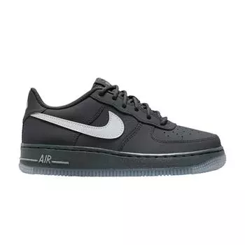 Кроссовки Nike Air Force 1 Low GS Антрацитовый Холодный Серый Детские Черный Светоотражающий Серебристый FV3980-001 36.5