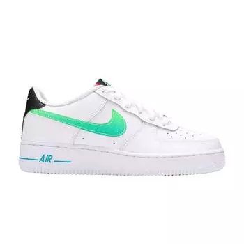 Детские кроссовки Nike Air Force 1 LV8 1 GS White Aquamarine Black Green-Strike DJ5154-100 36.5