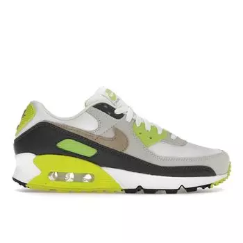Кроссовки Nike Air Max 90 Cyber мужские зеленые белые темно-дымчато-серые DM0029-107 44