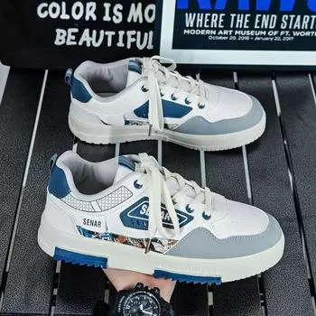 Кроссовки None Pu Пластиковые Шнуровка Сетка Взрослые Повседневные Кроссовки Мужские Кроссовки 39