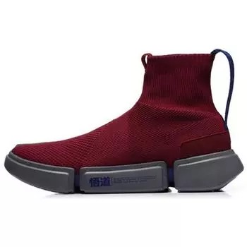 Кроссовки-носки Li Ning Wade Essence 2 Lifestyle Mesh Sock женские кроссовки темно-красные ABCM052-2 34