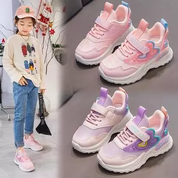 Кроссовки, новые носимые туфли с мягкой подошвой, студенческие кроссовки для девочек 26