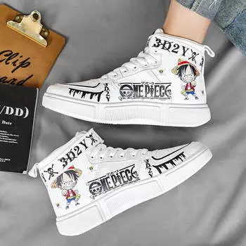 Кроссовки Обувь для родителей и детей Аниме Граффити Обувь для скейтборда Повседневная обувь 31-44 36