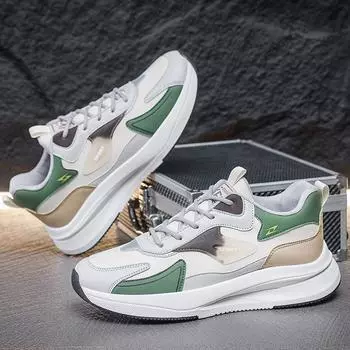 Кроссовки Обувь None Сетка Пластик Твердые Шнуровка ПУ Повседневные Кроссовки Кроссовки Фабрика 39