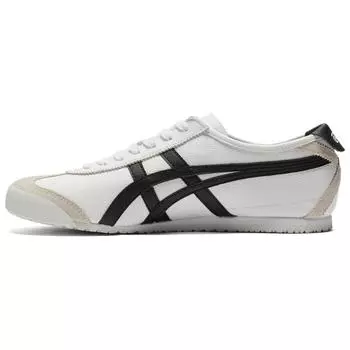 Кроссовки Onitsuka Tiger Mexico 66 белые черные замшевые унисекс 1183A201-126 42