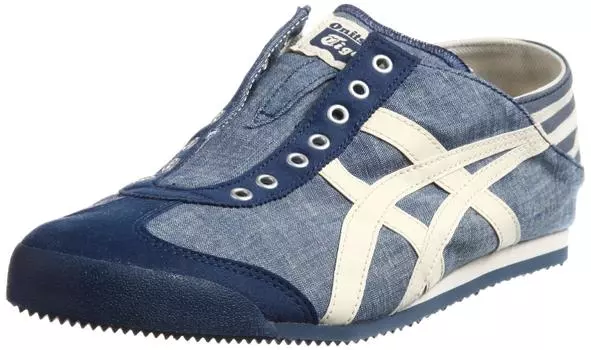 Кроссовки Onitsuka Tiger MEXICO 66 PARATY Синие Размер E, Шамбре/Натуральный, 26.0 см,
