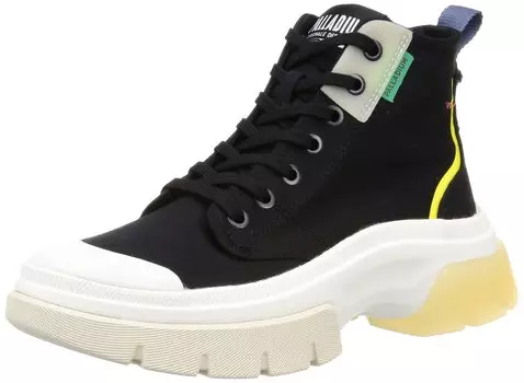 Кроссовки PALLAWAVE MID METRO BLACK см [Palladium] Женские (008) 22,5