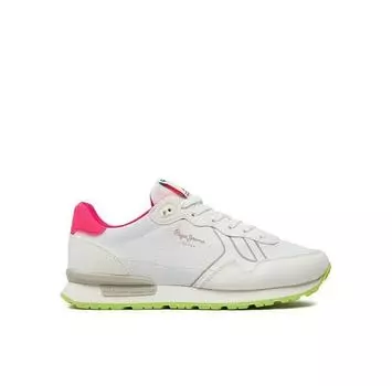 Кроссовки Pepe Jeans Brit Neon W PLS40011 белый EU 39