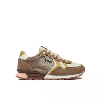 Кроссовки Pepe Jeans Brit Sequins W PLS40009 бежевый EU 38