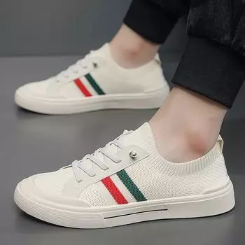 Кроссовки Повседневная обувь Мужская летающая тканая дышащая сетчатая обувь Легкие кроссовки для занятий спортом на открытом воздухе Многофункциональная обувь 39