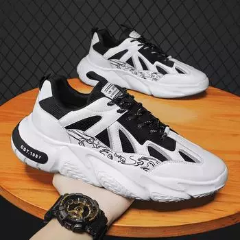 Кроссовки повседневные мужские туфли теннисные туфли тренировочные беговые дышащие туфли модные мокасины кроссовки для мужчин 39