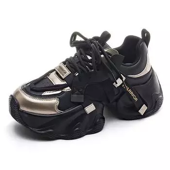 Кроссовки Pull Back Женская обувь Дышащая повседневная универсальная платформа Папины туфли 35 бежевый