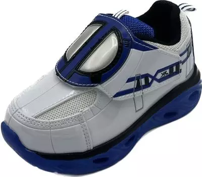 Кроссовки Railway Glowing Shoes Speed Jet Crossliner Dog Express Flash Boys PR16296 Белый см [Plarail] Детские 18.0 белый