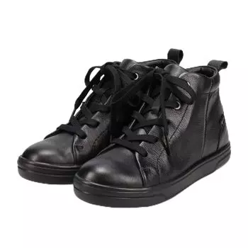 Кроссовки Rain Shoes Casual High Cut Sneakers cm [Madras Walk] женские 23,5 чёрный