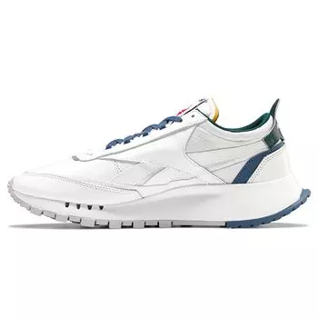 Кроссовки Reebok Classic Leather Legacy White Brave Blue унисекс лесно-зеленые FY7553 35