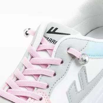 Кроссовки с круглыми ромбовидными эластичными шнурками, шнурки без завязок, разноцветные шнурки для обуви со стразами без завязок, быстрые плоские шнурки для детей и взрослых T36-8---black