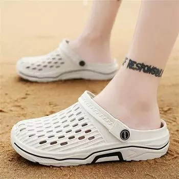 Кроссовки с ремешком, красные, мужские, моющиеся, гостевые тапочки, обувь для взрослых, сандалии, спортивные кроссовки, шорты, Beskete, сезонные, Shuse 39