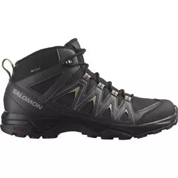 Кроссовки Salomon Hiking Trekking Shoes X BRAZE MID GORE-TEX мужские, черные/фантомные/винтажные, хаки, 27,0 см