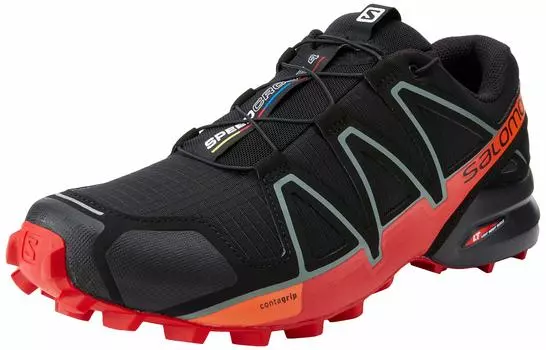 Кроссовки Salomon Trail Running SPEEDCROSS 4 ORANGE см мужские ЧЕРНЫЕ/ГОДЖИ ЯГОДЫ/КРАСНЫЙ 25.0
