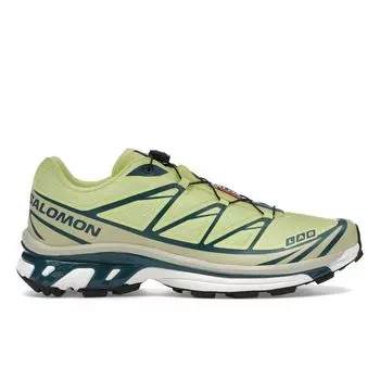 Кроссовки Salomon XT-6 Sunny Lime Unisex, желтые, Southern-Moss Atlantic-Deep L47445200 40