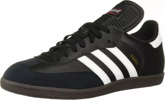 Кроссовки Samba Leather Black x White [Adidas] Мужские 26.5