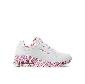 Кроссовки Skechers Uno Loving Love 155506/WRPK белый 35