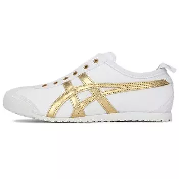 Кроссовки-слипоны Onitsuka Tiger Mexico 66 унисекс белого цвета из чистого золота 1183A962-102