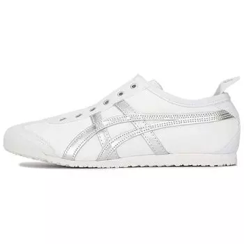 Кроссовки-слипоны унисекс Onitsuka Tiger Mexico 66 белого цвета чистого серебра 1183A962-101