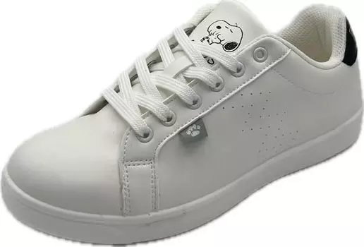 Кроссовки Snoopy Woodstock Charlie Brown Lightweight White PN8197 см [Peanuts] Женские на шнуровке 22,5 белый