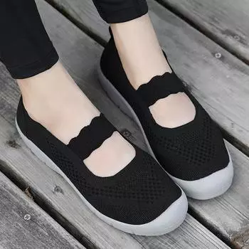 Кроссовки среднего и большого размера с нескользящей мягкой подошвой для мам, повседневная обувь для ходьбы 35