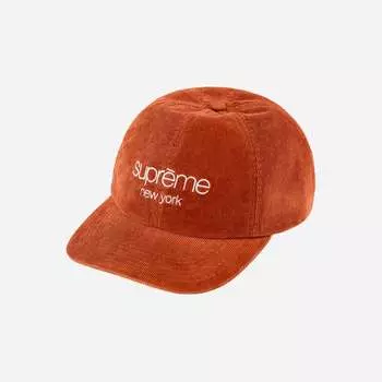 Кроссовки Supreme Gore Tex Corduroy Classic Logo с 6 панелями цвета ржавчины 21FW —