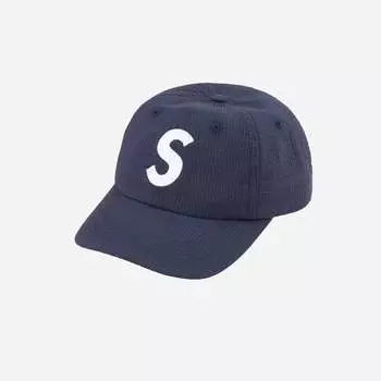Кроссовки Supreme из хлопчатобумажной ткани с логотипом S, 6 панелей, темно-синие, 24SS