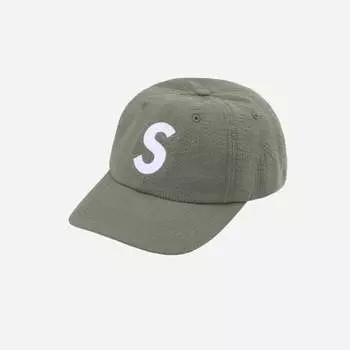 Кроссовки Supreme из хлопчатобумажной ткани S с логотипом, 6 панелей, зеленые, 24SS