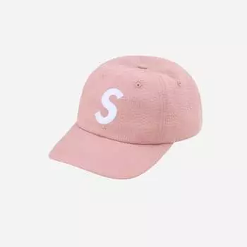 Кроссовки Supreme из хлопчатобумажной ткани S с логотипом, 6 вставок, розовые, 24SS