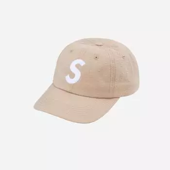 Кроссовки Supreme Seersucker S Logo 6 Panel Tan 24SS -