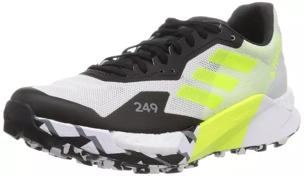 Кроссовки Terex Agrabic Ultra Trail Running LEV74 Core White cm [Adidas] женские черные/солнечно-желтые/кристаллические (ФГ7660) 24,0