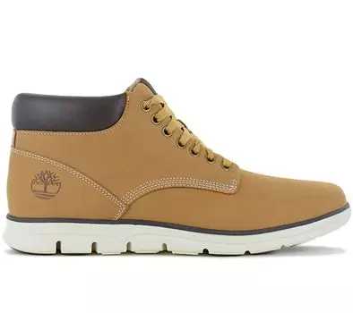 Кроссовки Timberland Bradstreet Mid-Top - Мужская обувь Leather Wheat TB0A1989-231 ORIGINAL EU 45 US 11 коричневый