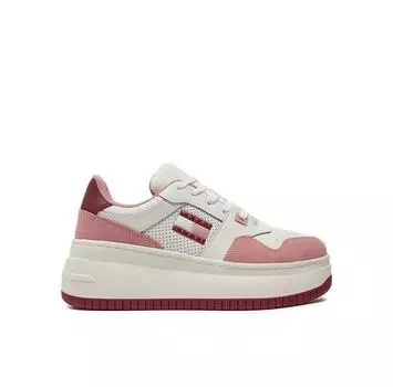 Кроссовки Tommy Jeans Retro Basket Flatform Mix EN0EN02654 розовый EU 40