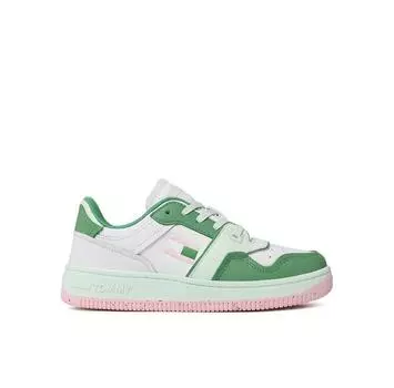 Кроссовки Tommy Jeans Retro Baskt Lv Susta EN0EN02128 зеленый EU 38
