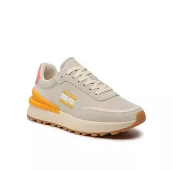 Кроссовки Tommy Jeans Sneakersy Tjw Tech Runner Material Mix EN0EN02358 Szary