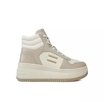 Кроссовки Tommy Jeans Tjw Retro Basket Mc Lace Up EN0EN02422 бежевый 40