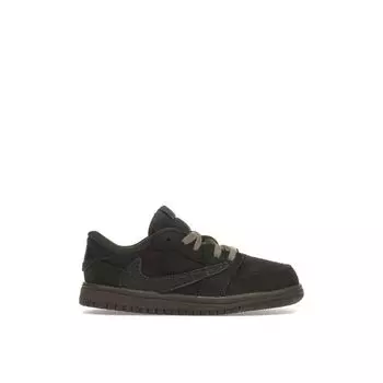 Кроссовки Travis Scott x Air Jordan 1 Retro Low OG SP TD Velvet Brown Baby, темно-мокко, черные DO5441-202 25