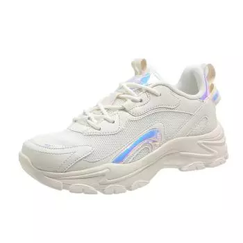 Кроссовки TUINANLE, женская обувь на плоской подошве, повседневная женская обувь, легкая дышащая женская обувь с сеткой 36 чёрный