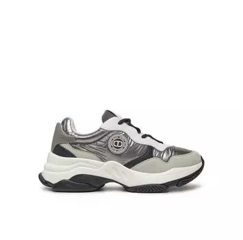 Кроссовки TWINSET 242TGT18C серебристый EU 36