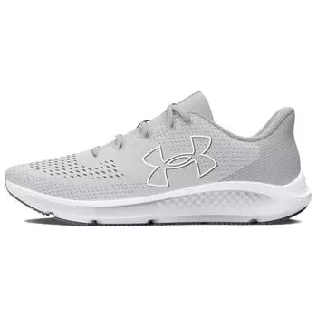 Кроссовки Under Armour Charged Pursuit 3 Big Logo — Halo Grey White Women 3026523-100 37.5