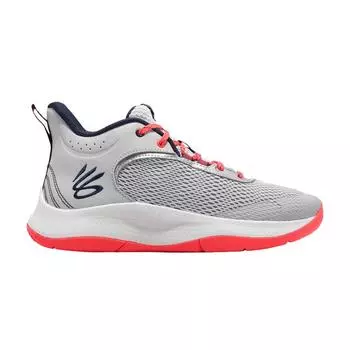 Кроссовки Under Armour Curry 3Z6 Серо-красные мужские 3025090-101 44
