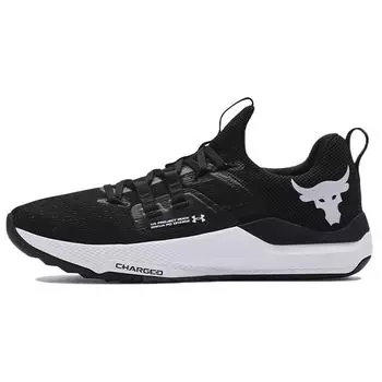 Кроссовки унисекс Under Armour Project Rock BSR черные белые 3023006-002 36.5