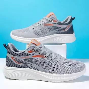 Кроссовки унисекс 2024 года, новые модные мужские кроссовки на шнуровке, амортизирующие кроссовки для бега, женские, дышащие, для пар, теннисная спортивная обувь 36 синий